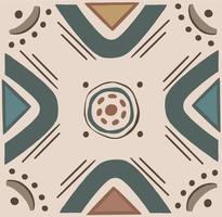 modello motivi etnici sfondo geometrico senza soluzione di continuità. forme geometriche sprite motivi tribali abbigliamento tessuto stampa tessile design tradizionale con triangoli. vettore