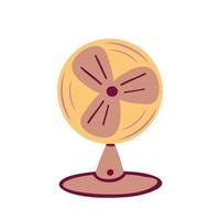 elettrico fan, ventilatore. illustrazione per stampa, sfondi, copertine, confezione, saluto carte, manifesti, adesivi, tessile e di stagione design. isolato su bianca sfondo. vettore