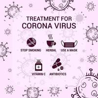 trattamento astratto per sfondo virus corona vettore