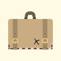 viaggio valigia. vacanza concetto. cartone animato vettore illustrazione