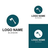 ascia logo o accetta logo con concetto design vettore illustrazione modello.
