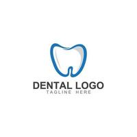 dentale logo, logo per dentale Salute, e logo per dentale cura. utilizzando un' modello illustrazione vettore design concetto