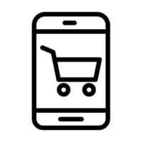 disegno dell'icona di e-commerce vettore