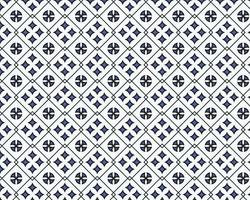 geometrico marocchino stile senza soluzione di continuità blu modello piastrella ornamento vettore