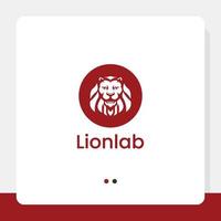 lionlab logo modello vettore