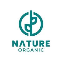 naturale logo geometrico forme forma di ramoscelli e le foglie su isolato sfondo vettore