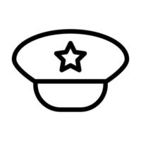 militare cappello icona design vettore