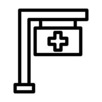 ospedale cartello icona design vettore