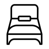 singolo letto icona design vettore