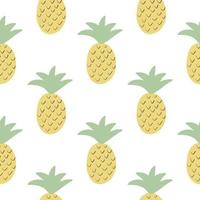 seamless pattern di ananas vettore