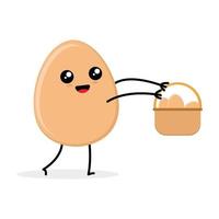 carino uovo cartone animato vettore illustrazione