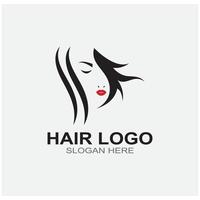 stile taglio di capelli icona vettore design modello illustrazione