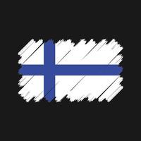 vettore di bandiera della Finlandia. bandiera nazionale