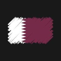 pennello bandiera qatar. bandiera nazionale vettore