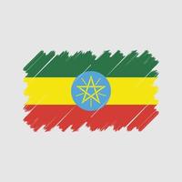 vettore di bandiera dell'Etiopia. bandiera nazionale