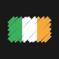 vettore di bandiera dell'irlanda. bandiera nazionale