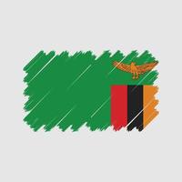 vettore di bandiera dello zambia. bandiera nazionale