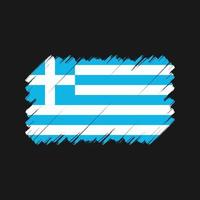 pennello bandiera grecia. bandiera nazionale vettore