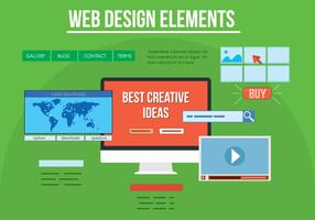 Elementi di design Web vettoriali gratis