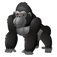 cartone animato divertente gorilla vettore