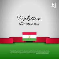 tagikistan nazionale giorno. striscione, saluto carta, aviatore design. manifesto modello design vettore