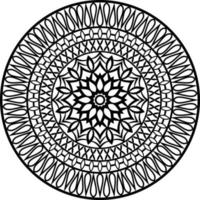 decorativo mandala design linea arte, tradizionale Diwali rangoli arte per presa della corrente presentazione. vettore