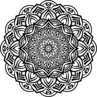 decorativo mandala design linea arte, tradizionale Diwali rangoli arte per presa della corrente presentazione. vettore