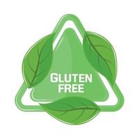 glutine gratuito emblema vettore