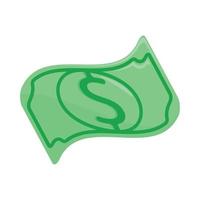 icona della banconota dei soldi vettore