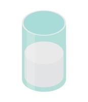 icona di vetro di latte vettore
