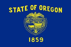 Oregon stato bandiera. vettore illustrazione.