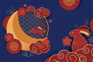 festival della luna cinese vettore