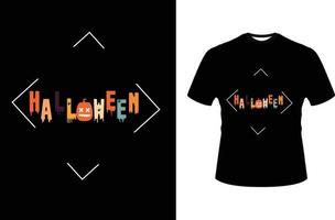 Halloween di moda grafica maglietta design vettore