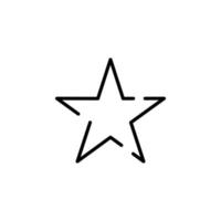stelle, notte tratteggiata linea icona vettore illustrazione logo modello. adatto per molti scopi.