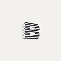 lettera B logo vettore. B logo azienda. lettera B costruzione logo vettore modello