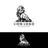 Leone logo icona testa logo vettore