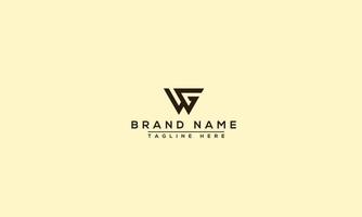 wg logo design modello vettore grafico il branding elemento.