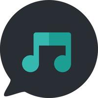 vettore dell'icona del pulsante dell'app del telefono cellulare del file musicale