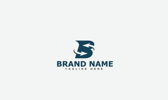 b logo design template elemento di branding grafico vettoriale. vettore