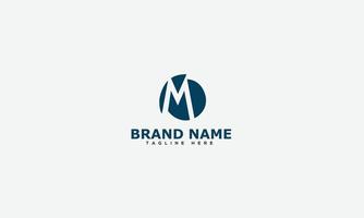 m logo design template elemento di branding grafico vettoriale. vettore