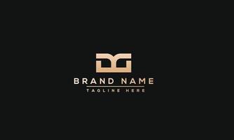 dg logo design modello vettore grafico il branding elemento