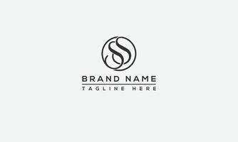 ss logo design modello vettore grafico il branding elemento