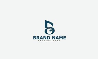 b logo design template elemento di branding grafico vettoriale. vettore