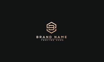 b logo design template elemento di branding grafico vettoriale. vettore