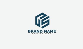 cs logo design template elemento di branding grafico vettoriale. vettore