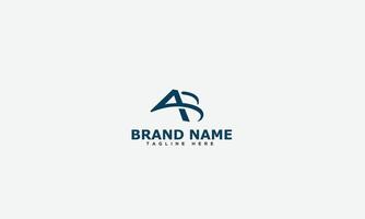 ab logo design template elemento di branding grafico vettoriale. vettore