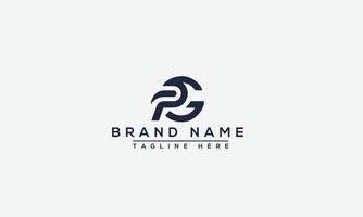 pg logo design modello vettore grafico il branding elemento.