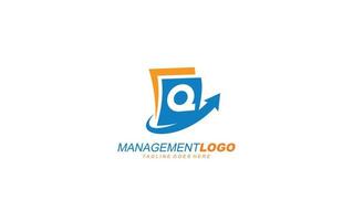 q logo gestione per azienda. lettera modello vettore illustrazione per il tuo marca.