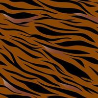 tigre pelle senza soluzione di continuità modello nel nero arancia colore. vettore