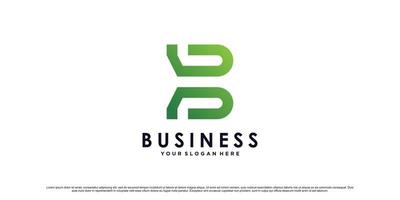 B lettera logo design modello per attività commerciale o personale con unico moderno concetto premio vettore